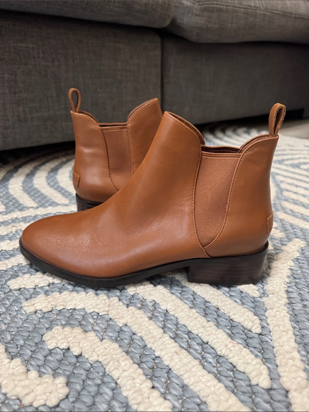 Cole Haan Grand Series Brown Leather Chelsea Ankle Boots Size 8 Unworn